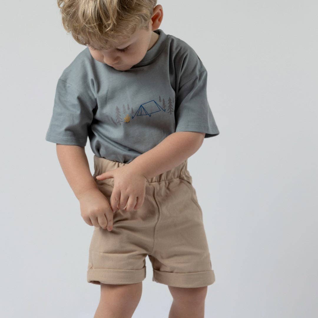 Bundle Organic Cotton Oat Shacket & Shorts