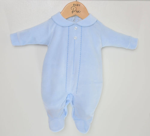 Classic Velour Baby Sleepsuit - Minnie and Moon