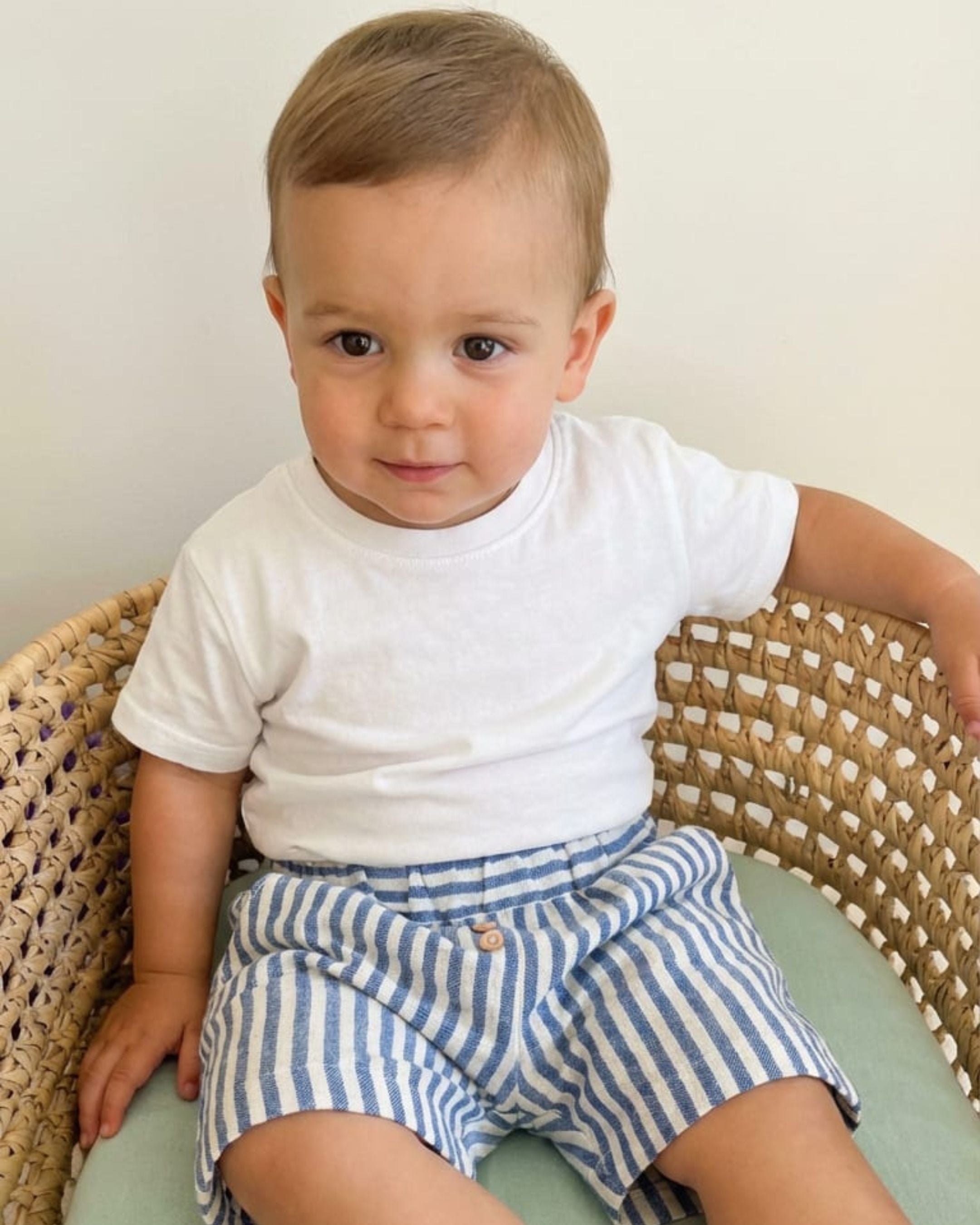 Blue Stripe Shorts for Effortless Summer Style