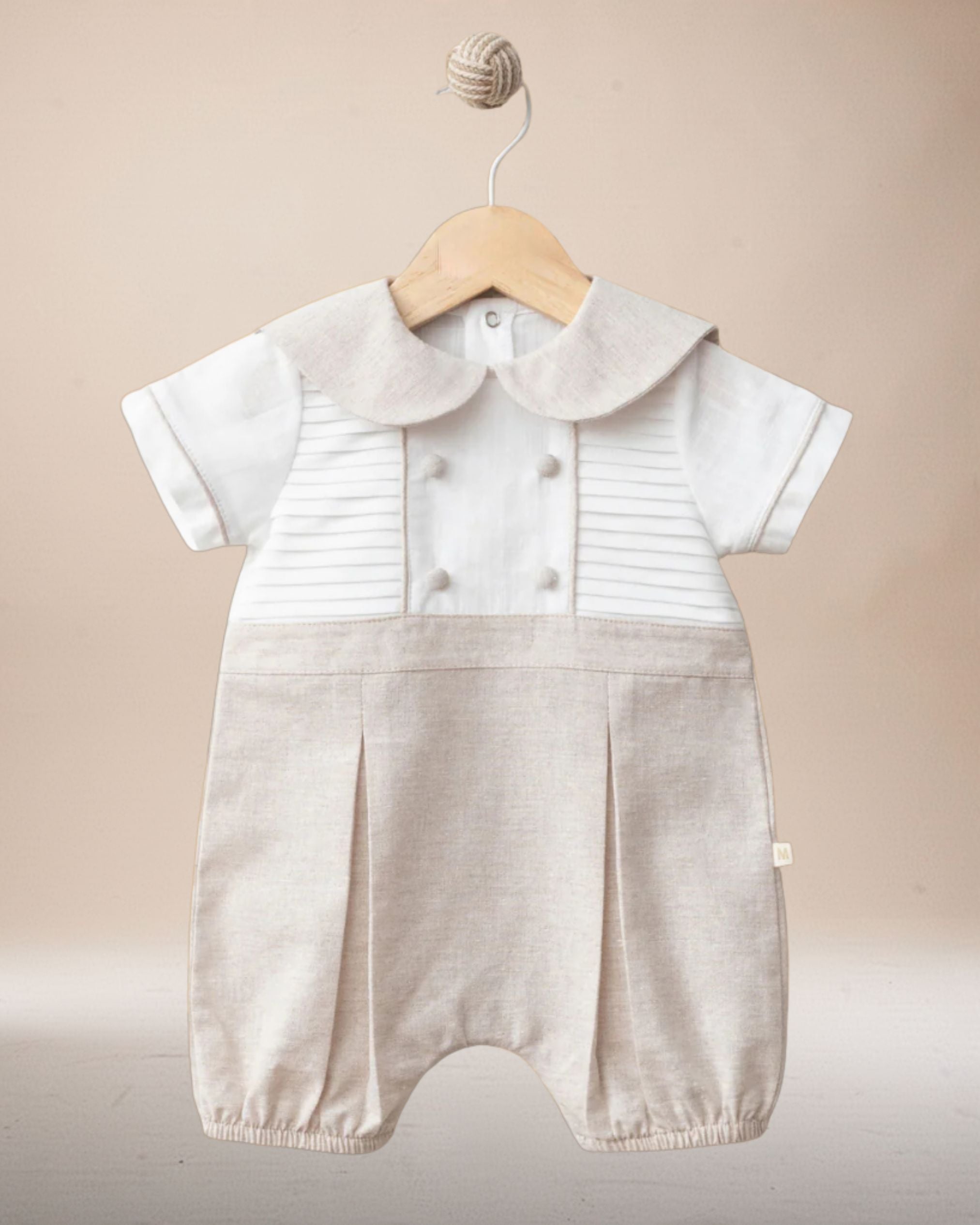 Natural Linen Romper for Effortless Style and Elegance
