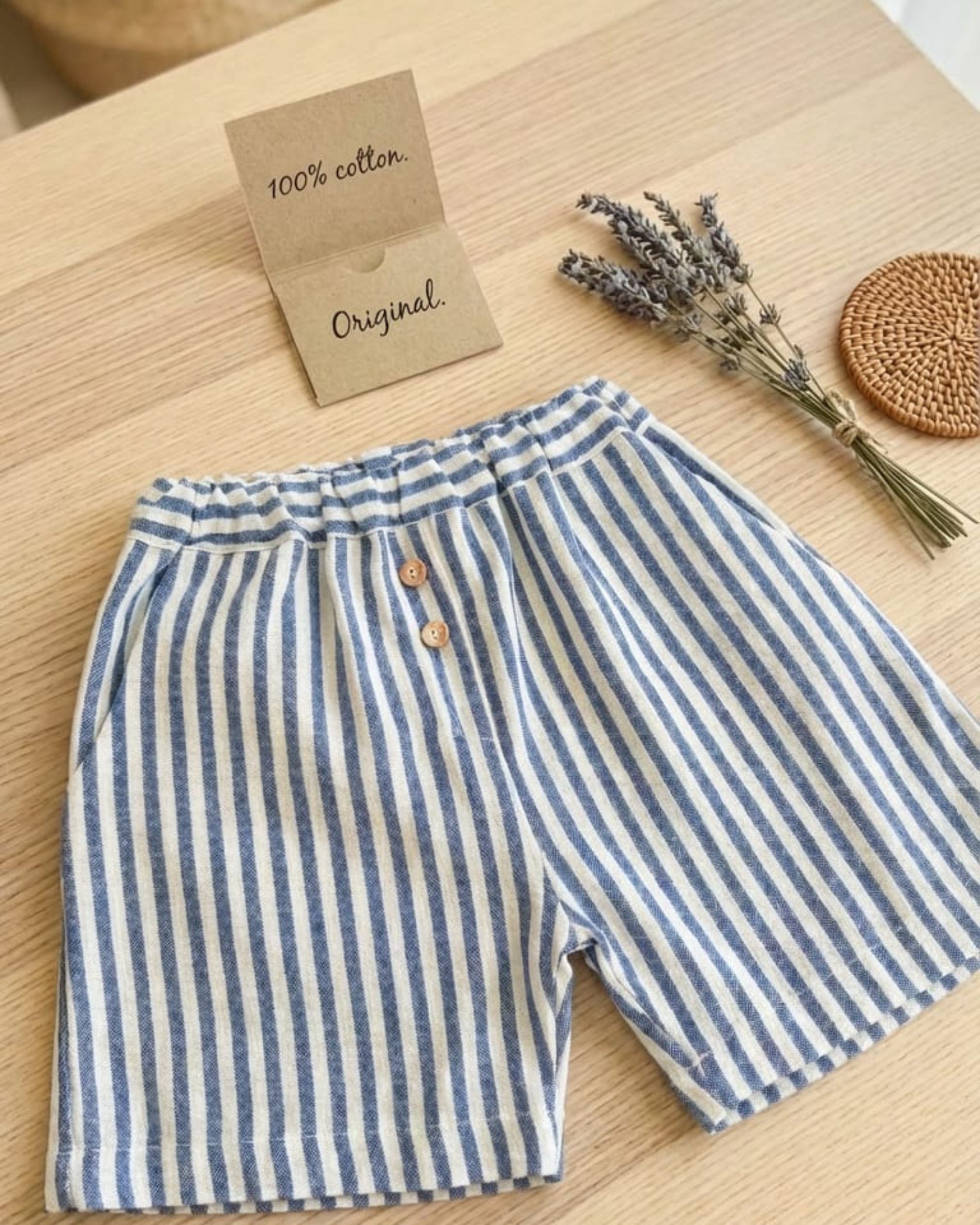 Blue Stripe Shorts for Effortless Summer Style