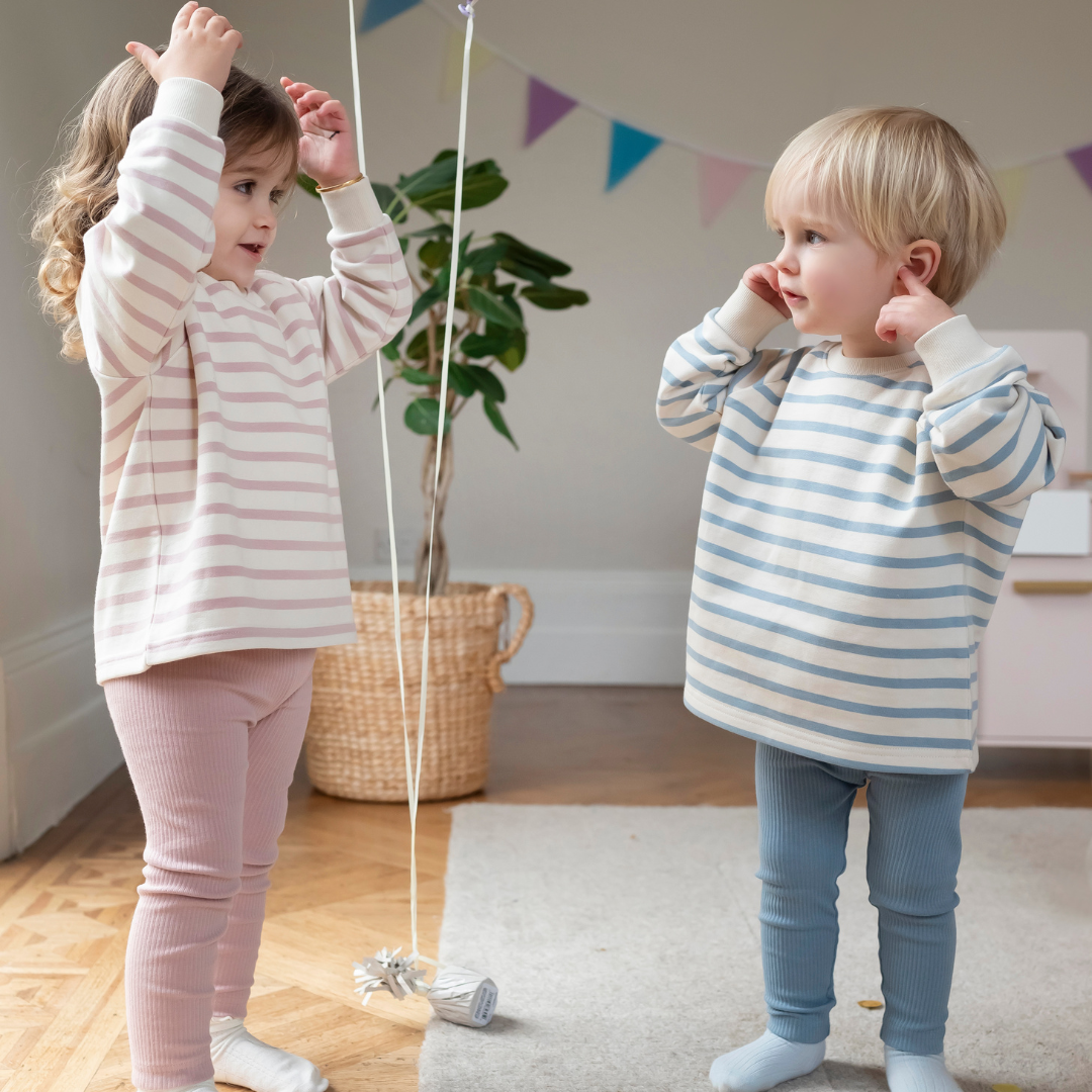 Ribbed Leggings - Dusty Pink: Dusky Pink