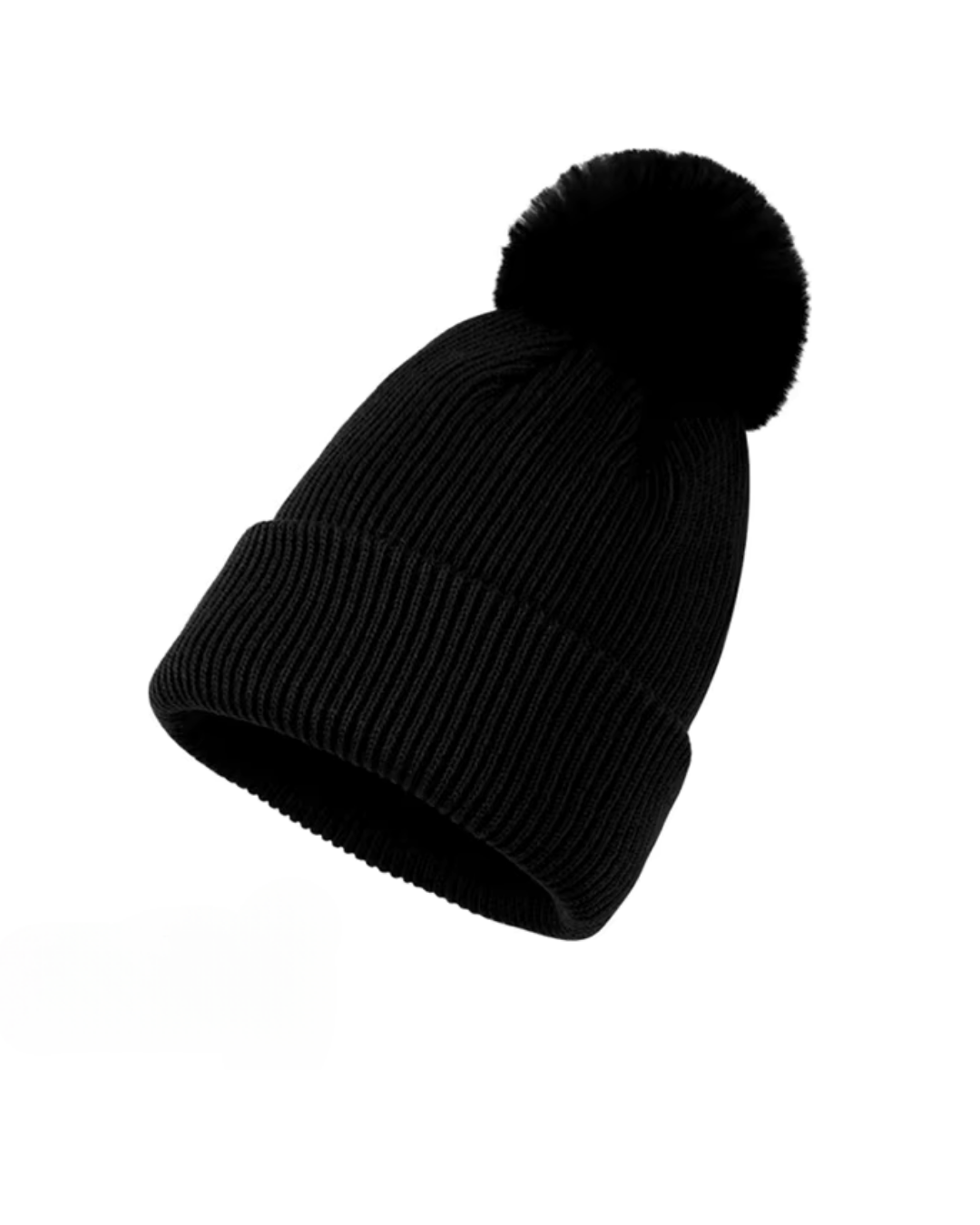 Knitted Autumn/ Winter Hat Black