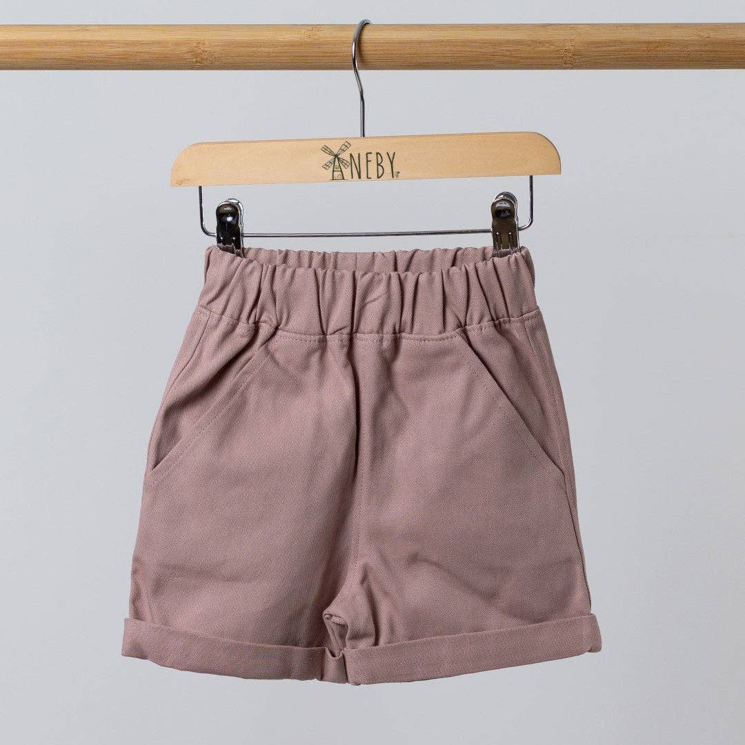 Bundle DUSTY PINK Organic Cotton Shacket & Shorts