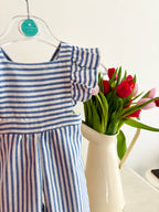 Blue Striped Jumpsuit