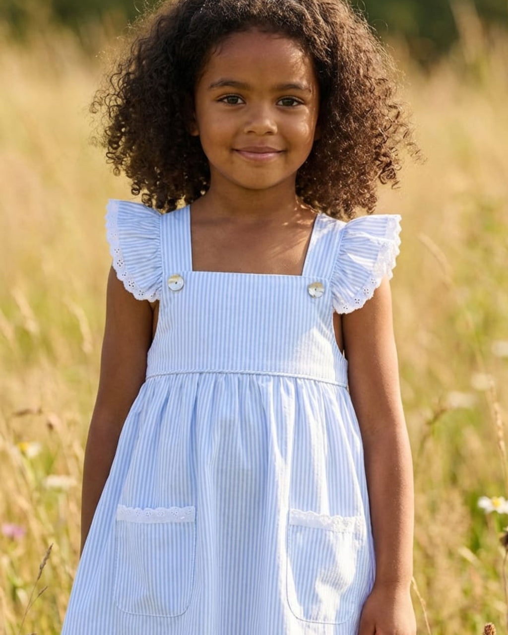 Tilly Blue Striped Sundress
