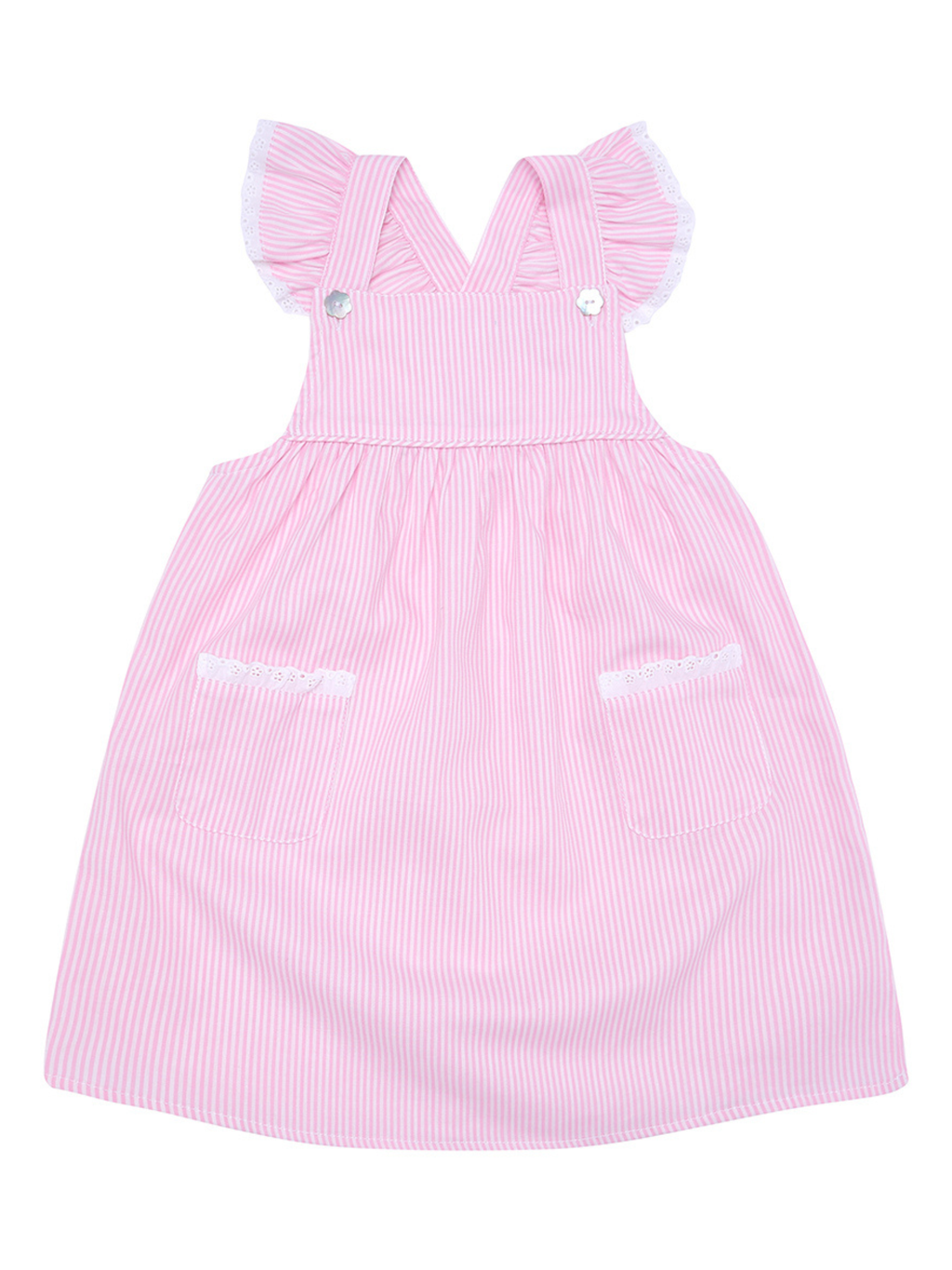 Tilly Pink Striped Sundress or Pinafore: