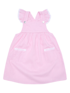 Tilly Pink Striped Sundress / Pinafore: