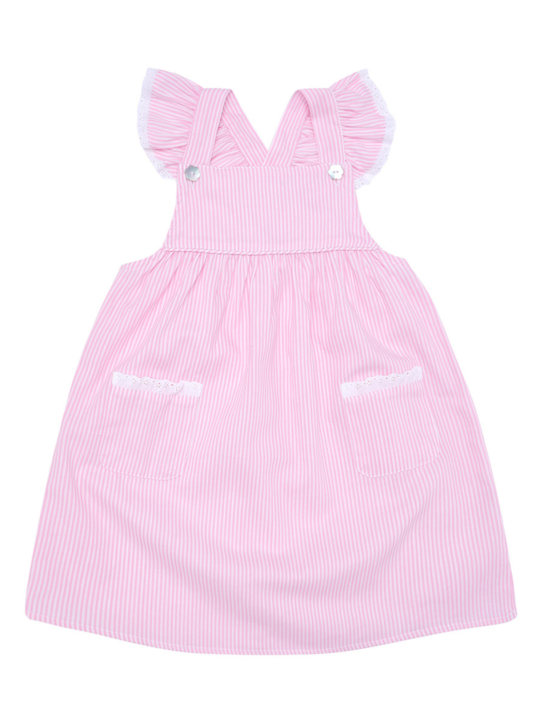 Tilly Pink Striped Sundress or Pinafore: