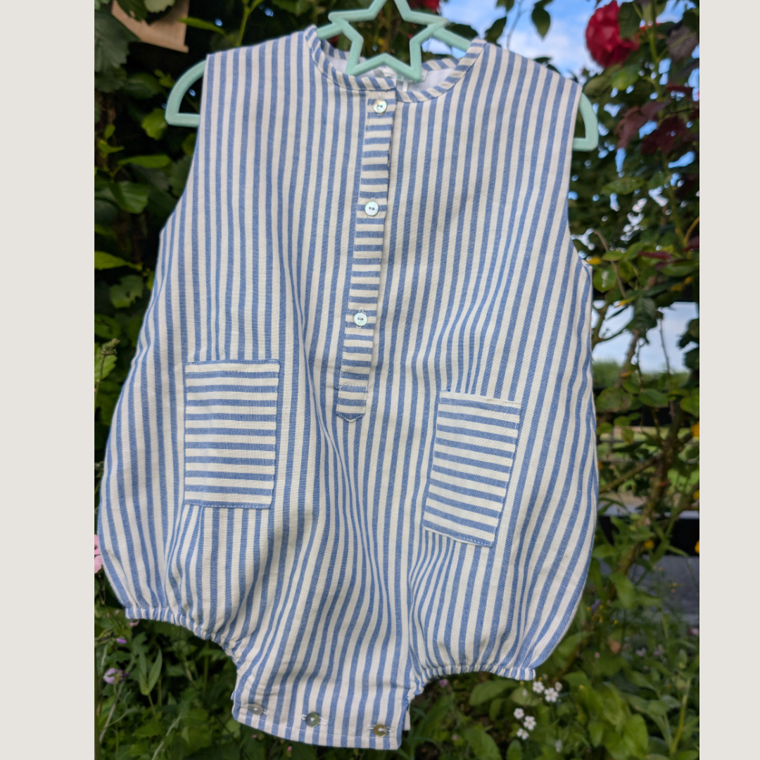 Fluffy Blue Stripe