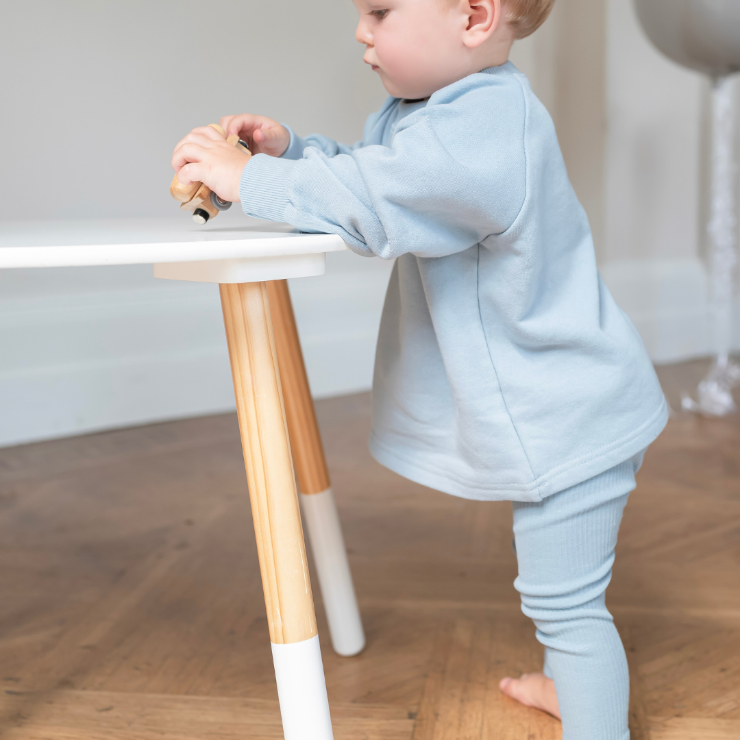 Ribbed Leggings - Cornflower Blue: Cornflower Blue