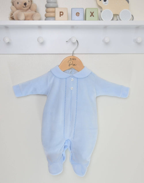 Classic Velour Baby Sleepsuit - Minnie and Moon