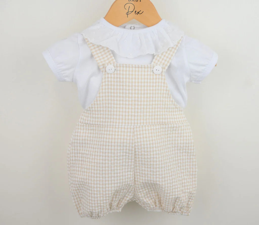 Emelie Dungaree Outfit Natural
