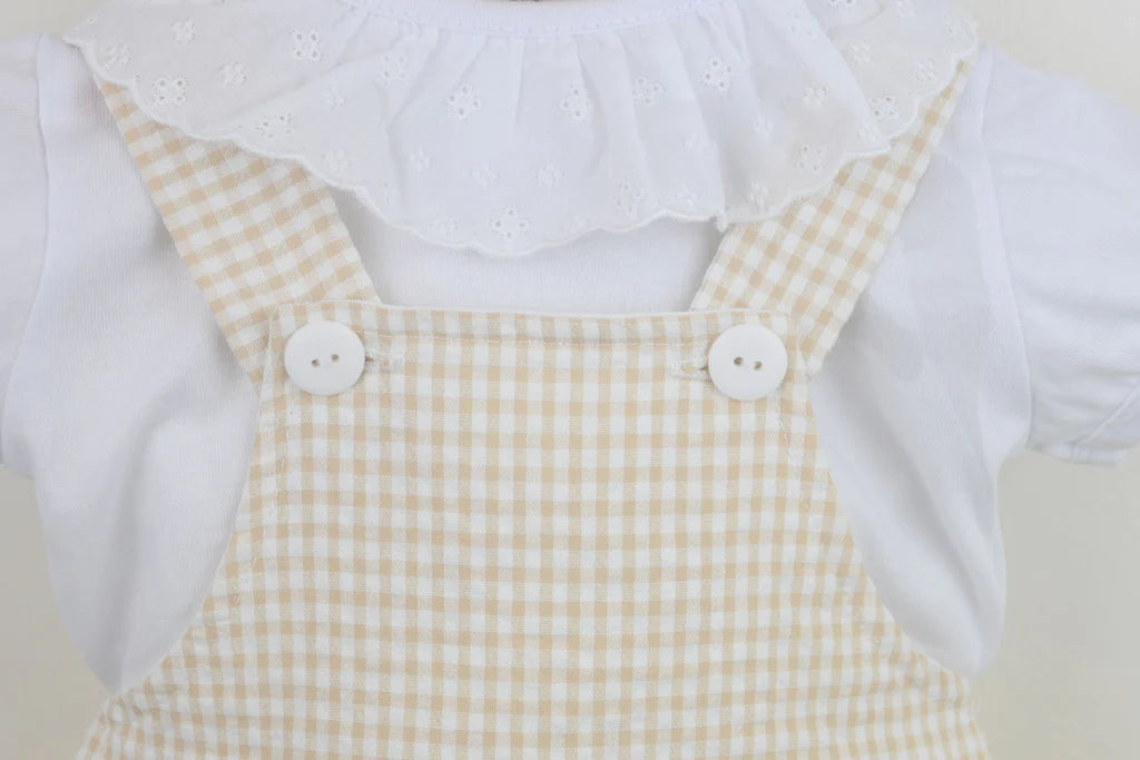 Emelie Dungaree Outfit Natural