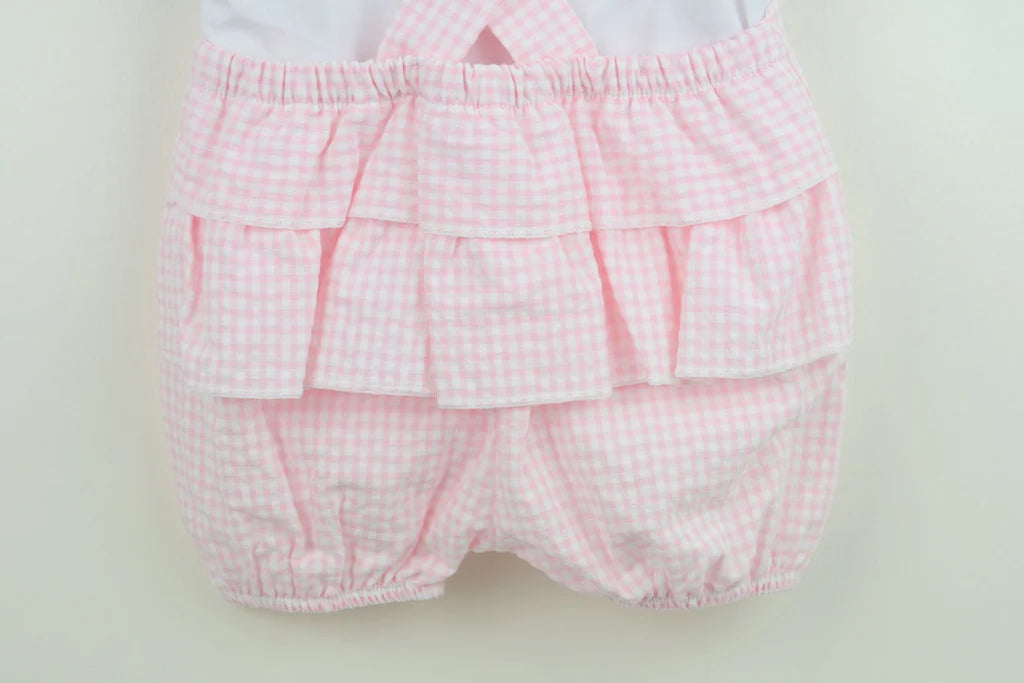 Emelie Dungaree Outfit Pink