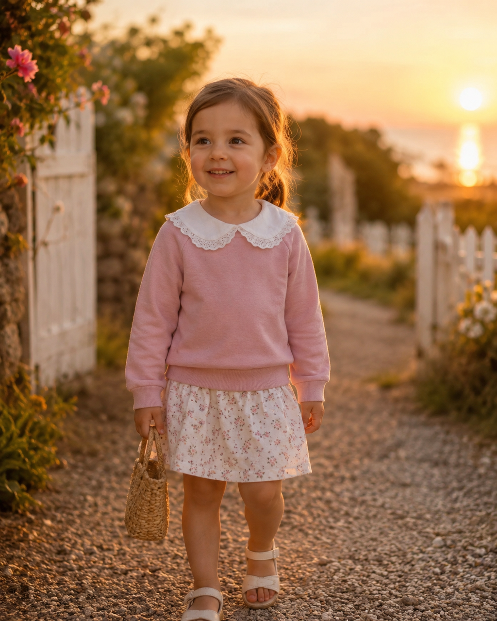 Pink Collared Jumper