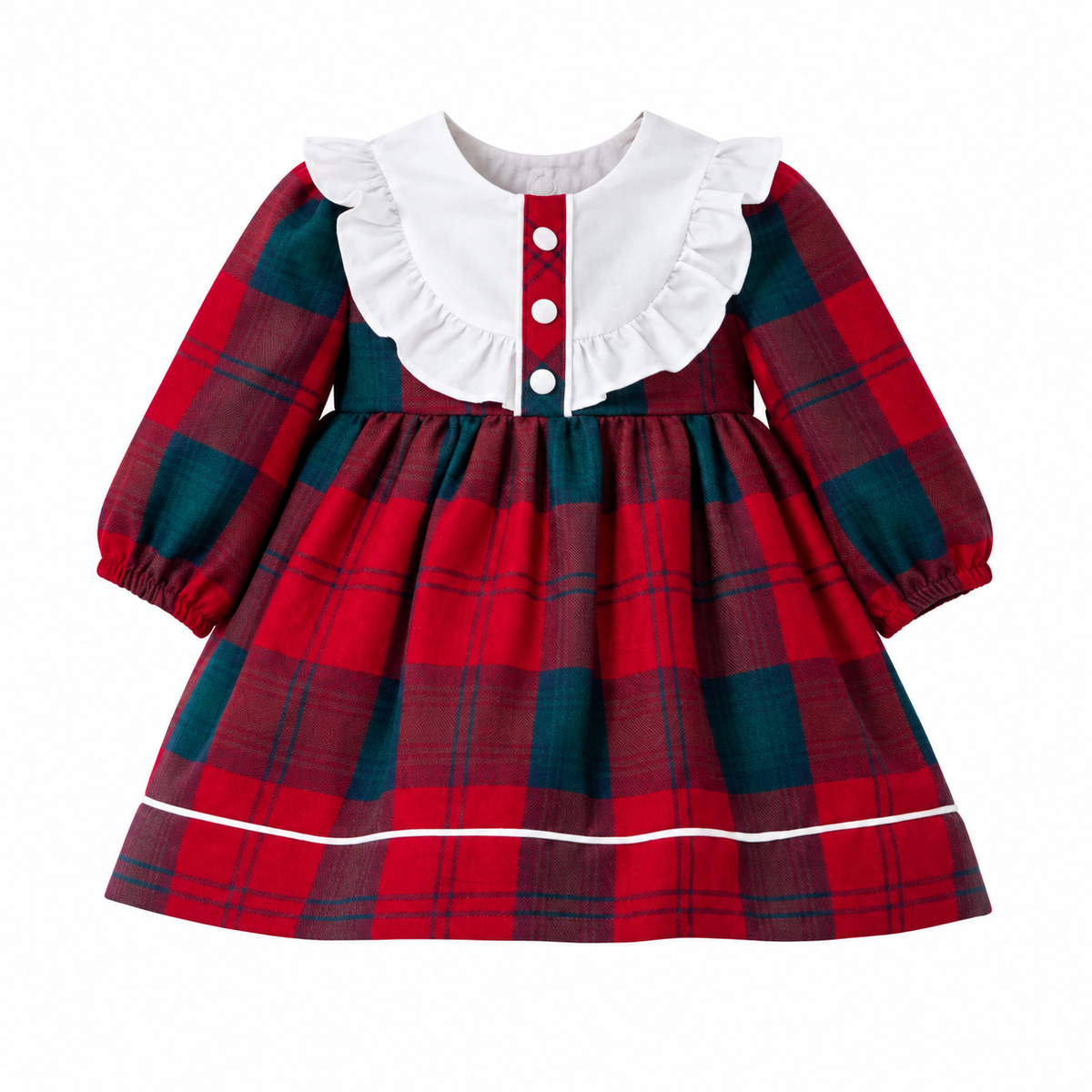 Baby Girl Tartan Dress - Stylish Plaid Outfit for Little Ones