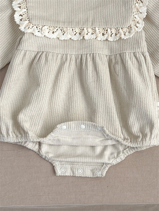 Ribbed Cotton Romper