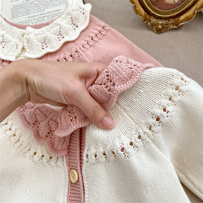 Embroidered White Cardigan
