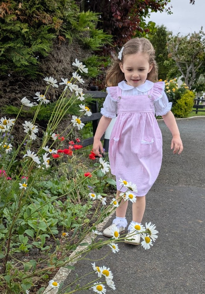 Tilly Pink Striped Sundress or Pinafore: