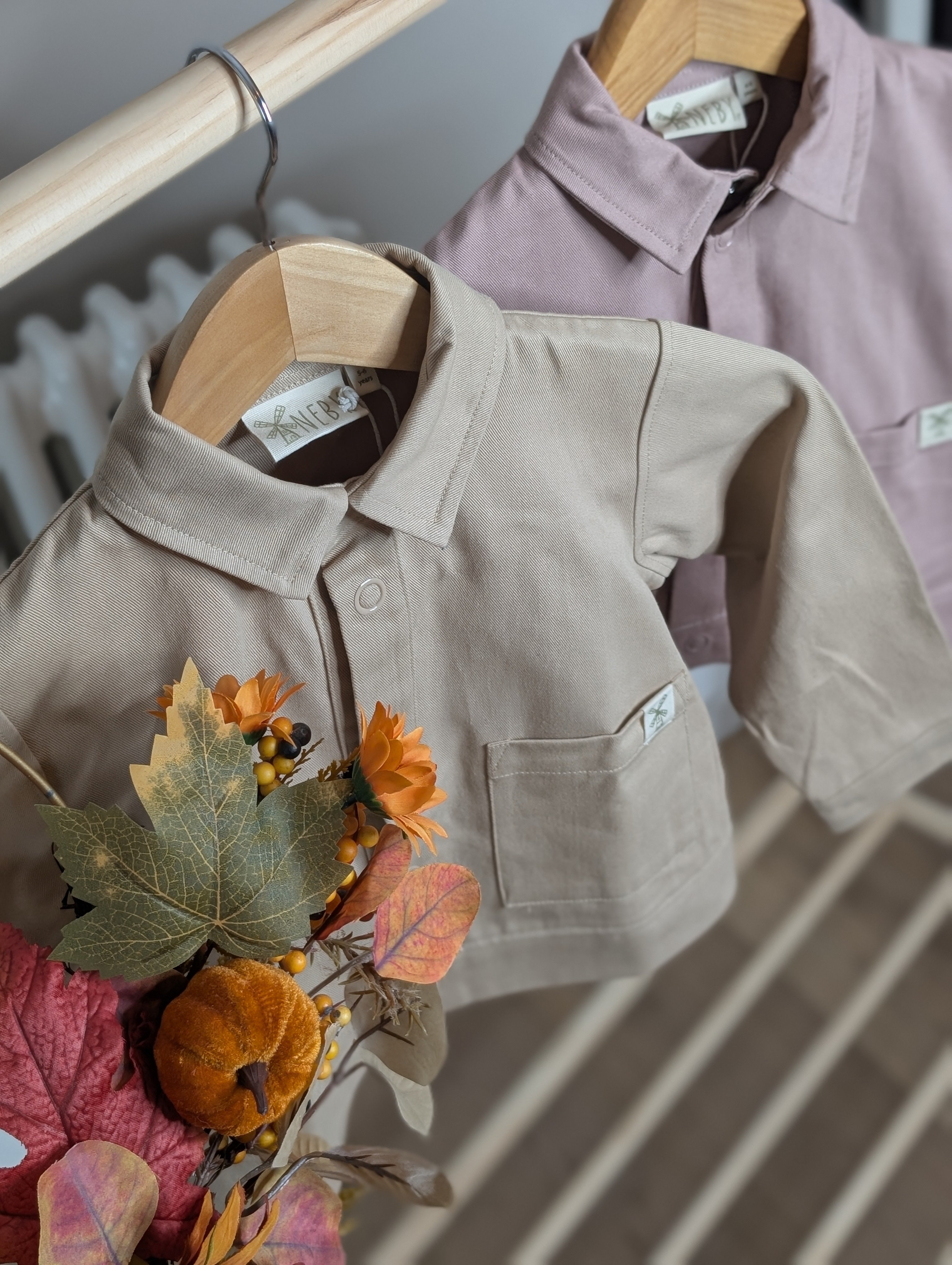 Bundle Organic Cotton Oat Shacket & Shorts