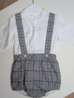 Set Plaid Shorts + Shirt