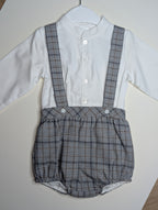 Set Plaid Shorts + Shirt