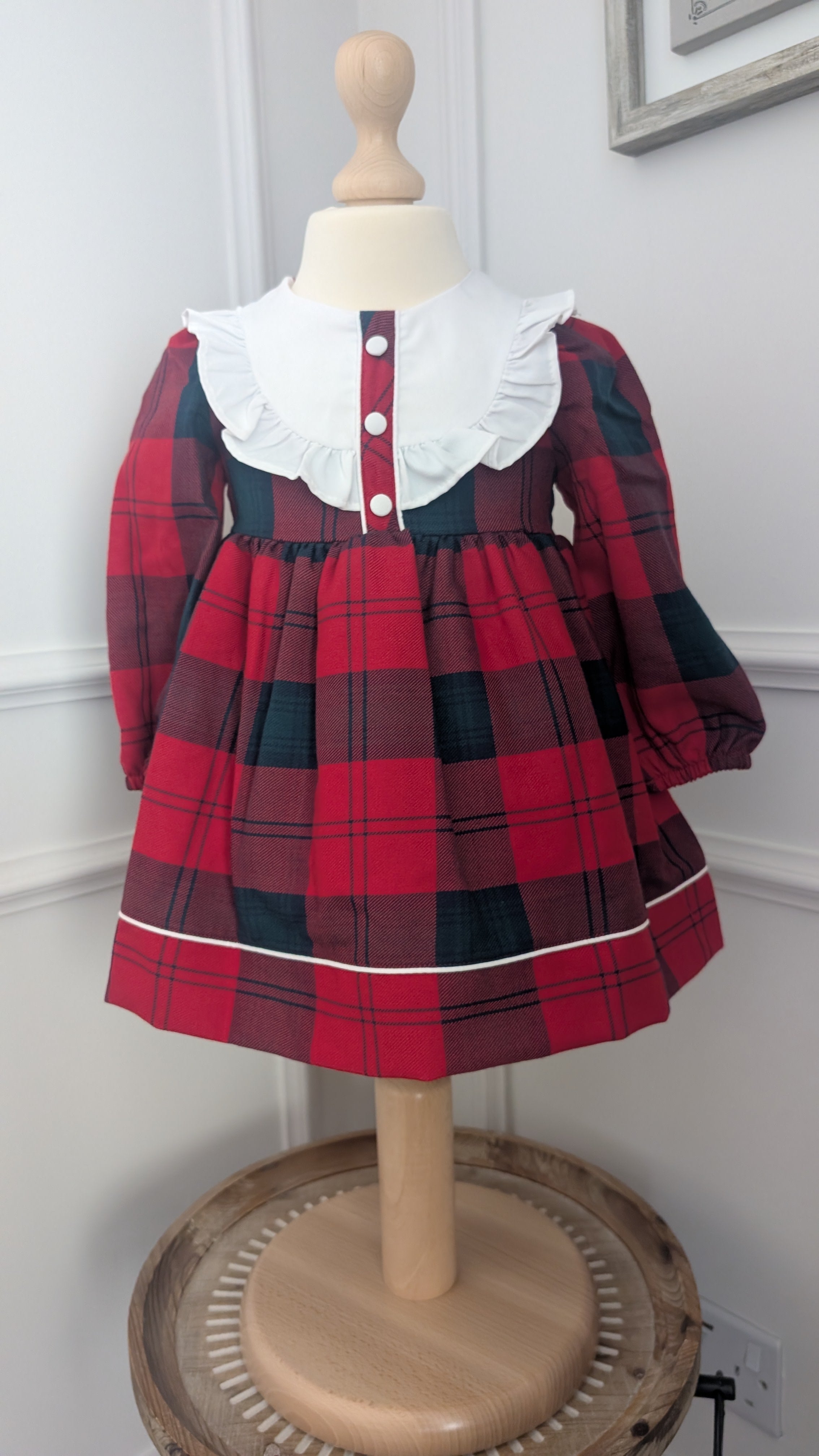 Baby Girl Plaid Tartan Dress