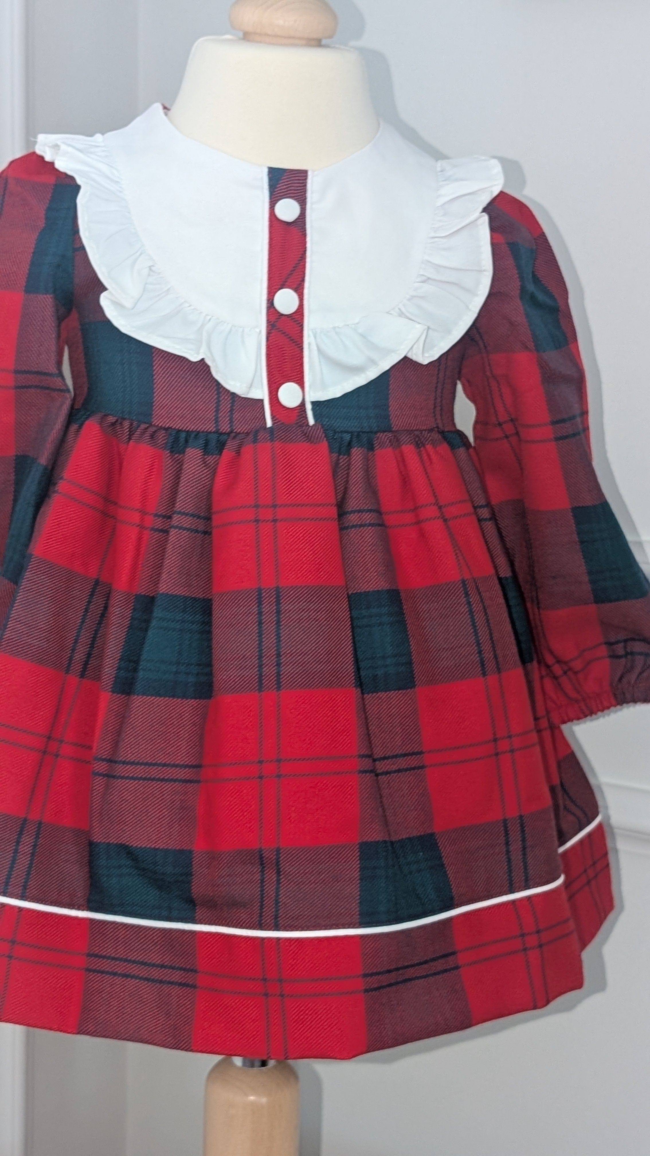 Baby Girl Plaid Tartan Dress