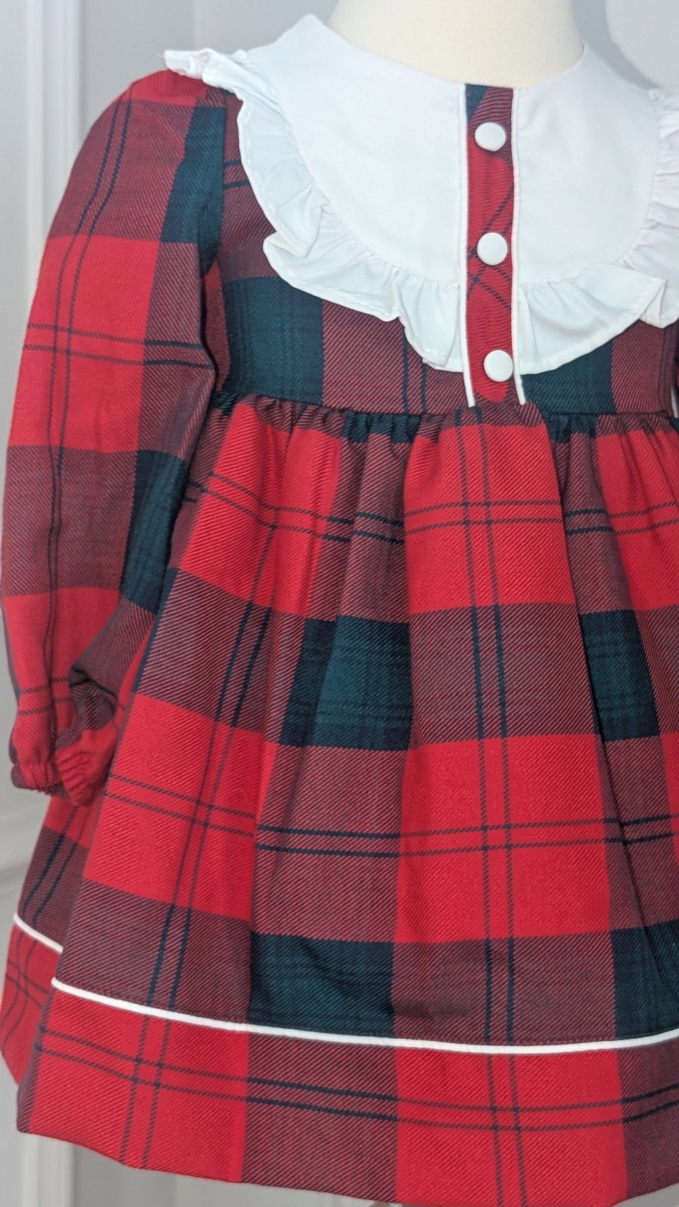 Baby Girl Plaid Tartan Dress