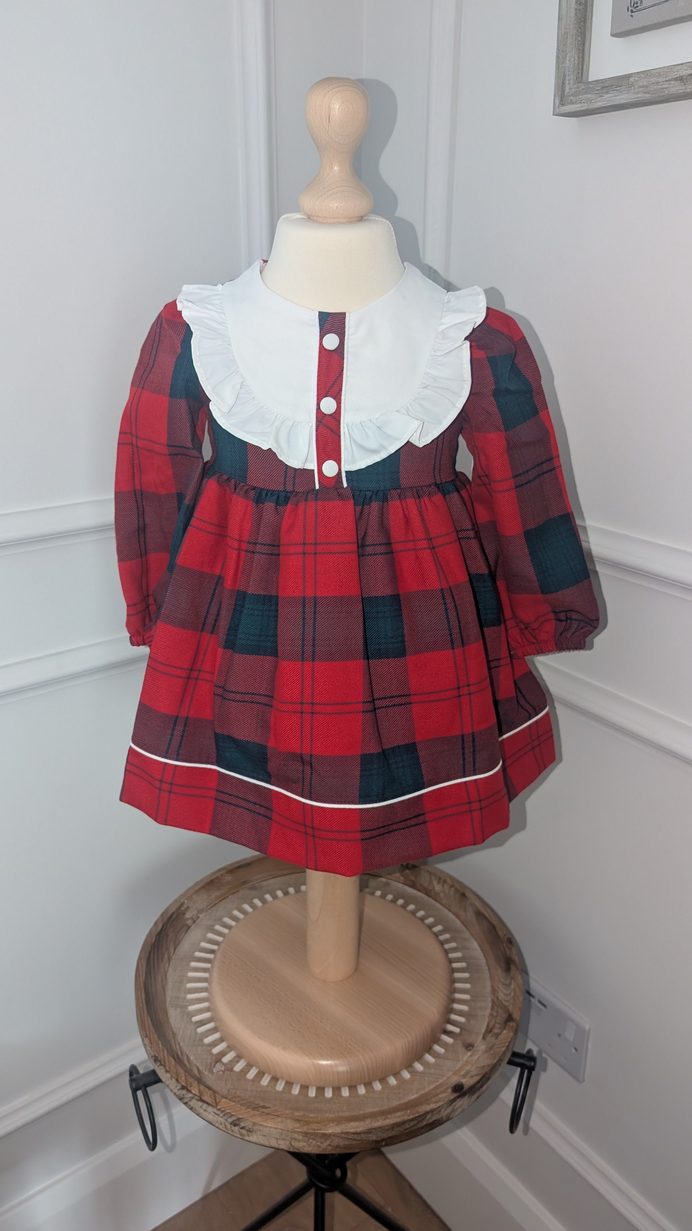 Baby Girl Plaid Tartan Dress