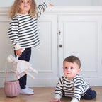 Cotton Sweatshirt - Breton Stripe