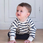 Cotton Sweatshirt - Breton Stripe