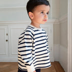 Cotton Sweatshirt - Breton Stripe