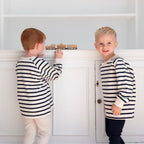 Cotton Sweatshirt - Breton Stripe