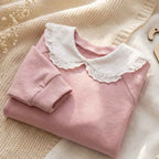 Dusky pink collared jumper