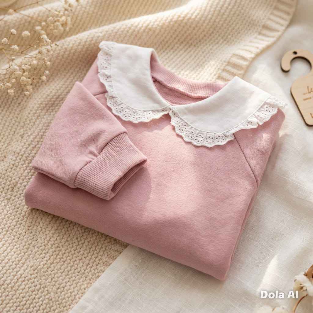 Dusky pink collared jumper