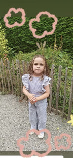 Blue Striped Jumpsuit