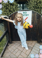 Blue Striped Jumpsuit