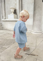 Oversized Summer Set Blue - Stylish Comfort for Warm Days - Minnie and Moon