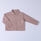 Kids Organic Cotton Shacket: Dusty Pink