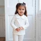 Ivory Cotton Frill Blouse