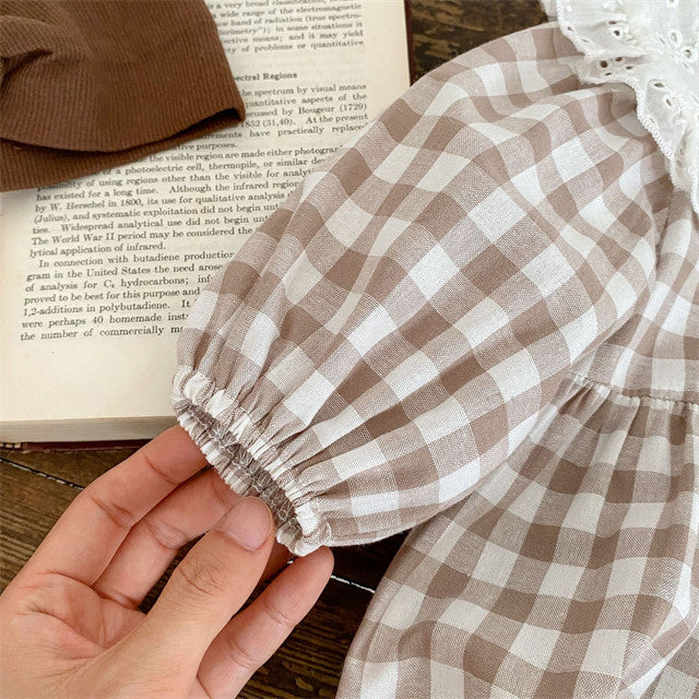 Gingham Cotton Romper
