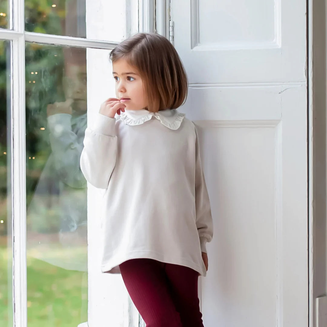 Ivory Cotton Frill Blouse