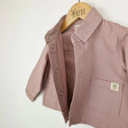 Bundle DUSTY PINK Organic Cotton Shacket & Shorts