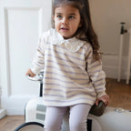 Lilac Stripe Cotton Sweatshirt