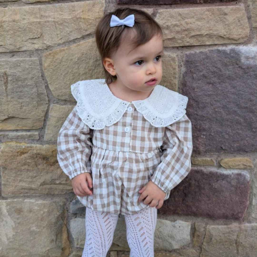 Gingham Cotton Romper