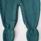 Green Knitted Romper & Hat