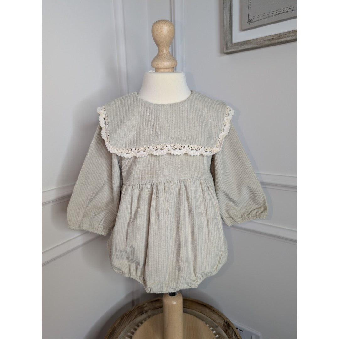 Ribbed Cotton Romper